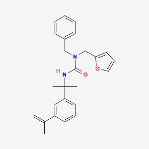 molecular formula C25H28N2O2 B3735827 N-benzyl-N-(2-furylmethyl)-N'-[1-(3-isopropenylphenyl)-1-methylethyl]urea 