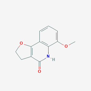molecular formula C12H11NO3 B373583 6-methoxy-3,5-dihydrofuro[3,2-c]quinolin-4(2H)-one CAS No. 88893-60-1