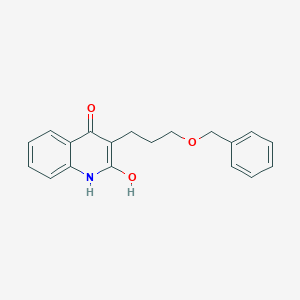 molecular formula C19H19NO3 B373589 2-hydroxy-3-(3-phenylmethoxypropyl)-1H-quinolin-4-one 