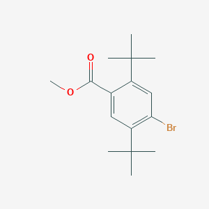 molecular formula C16H23BrO2 B373604 Methyl 4-bromo-2,5-ditert-butylbenzoate 