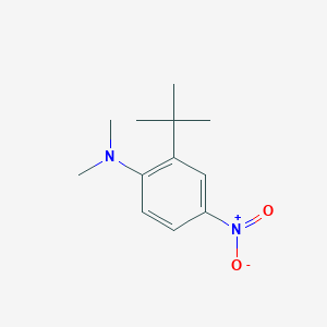 molecular formula C12H18N2O2 B373606 2-tert-butyl-N,N-dimethyl-4-nitroaniline CAS No. 91907-90-3