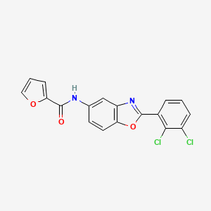 molecular formula C18H10Cl2N2O3 B3736183 N-[2-(2,3-dichlorophenyl)-1,3-benzoxazol-5-yl]furan-2-carboxamide 