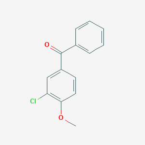 molecular formula C14H11ClO2 B373671 (3-Chloro-4-methoxyphenyl)-phenylmethanone CAS No. 10547-61-2