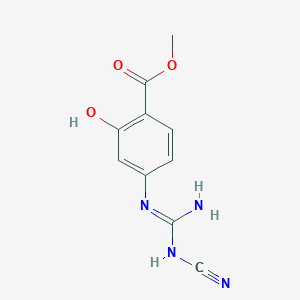 Methyl 4-{[(cyanoamino)(imino)methyl]amino}-2-hydroxybenzoate