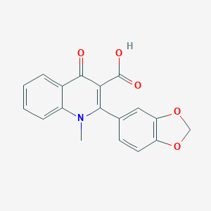 2-(1,3-Benzodioxol-5-yl)-1-methyl-4-oxo-1,4-dihydro-3-quinolinecarboxylic acid