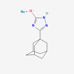 molecular formula C12H16N3NaO B3736983 sodium;3-(1-adamantyl)-1H-1,2,4-triazol-5-olate 