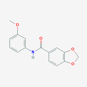 N-(3-methoxyphenyl)-1,3-benzodioxole-5-carboxamide