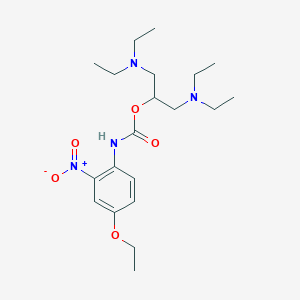 2-(Diethylamino)-1-[(diethylamino)methyl]ethyl 4-ethoxy-2-nitrophenylcarbamate