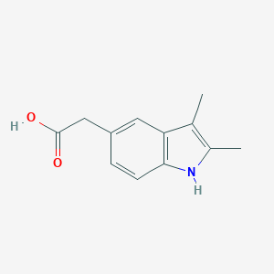 molecular formula C12H13NO2 B373710 2-(2,3-dimethyl-1H-indol-5-yl)acetic acid CAS No. 100068-17-5