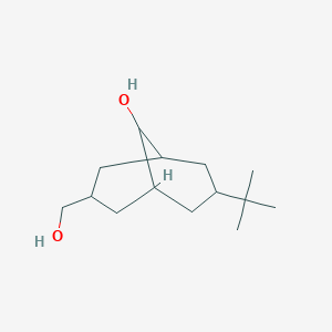 3-Tert-butyl-7-(hydroxymethyl)bicyclo[3.3.1]nonan-9-ol