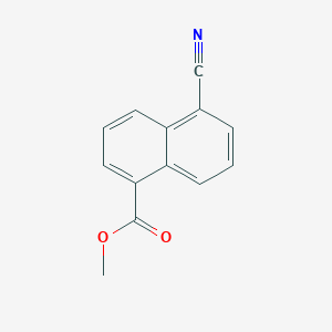 molecular formula C13H9NO2 B373726 Methyl 5-cyano-1-naphthoate 