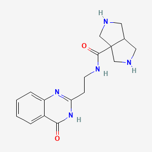 molecular formula C17H21N5O2 B3737263 cis-N-[2-(4-oxo-3,4-dihydro-2-quinazolinyl)ethyl]hexahydropyrrolo[3,4-c]pyrrole-3a(1H)-carboxamide dihydrochloride 