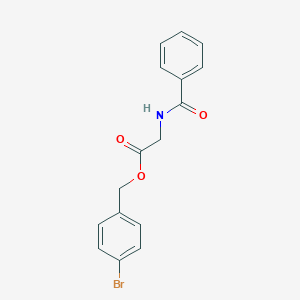 4-Bromobenzyl (benzoylamino)acetate