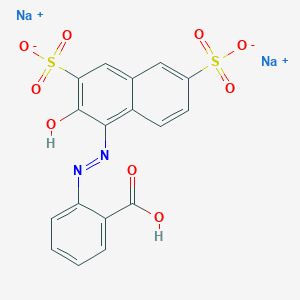 molecular formula C17H10N2Na2O9S2 B3737292 Disodium;4-[(2-carboxyphenyl)diazenyl]-3-hydroxynaphthalene-2,7-disulfonate 