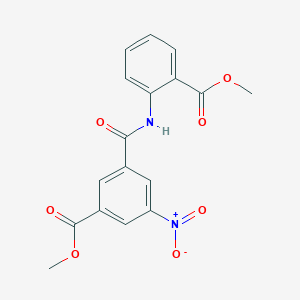 molecular formula C17H14N2O7 B3737438 Methyl 3-{[2-(methoxycarbonyl)phenyl]carbamoyl}-5-nitrobenzoate 