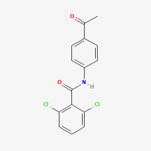 B3737575 N-(4-acetylphenyl)-2,6-dichlorobenzamide CAS No. 5739-33-3