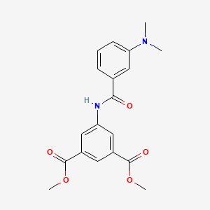 molecular formula C19H20N2O5 B3737604 dimethyl 5-({[3-(dimethylamino)phenyl]carbonyl}amino)benzene-1,3-dicarboxylate CAS No. 5739-65-1