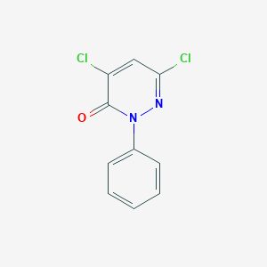 molecular formula C10H6Cl2N2O B373761 4,6-Dichloro-2-phenyl-3(2H)-pyridazinone 