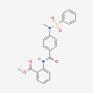 molecular formula C22H20N2O5S B3737752 methyl 2-({4-[methyl(phenylsulfonyl)amino]benzoyl}amino)benzoate 