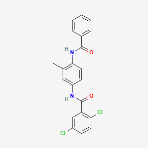 molecular formula C21H16Cl2N2O2 B3737937 N-(4-benzamido-3-methylphenyl)-2,5-dichlorobenzamide 