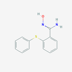 molecular formula C13H12N2OS B373796 N'-hydroxy-2-phenylsulfanylbenzenecarboximidamide 