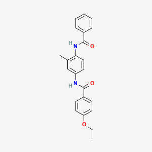 molecular formula C23H22N2O3 B3738007 N-(4-benzamido-3-methylphenyl)-4-ethoxybenzamide 