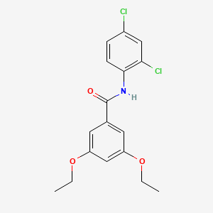 molecular formula C17H17Cl2NO3 B3738009 N-(2,4-dichlorophenyl)-3,5-diethoxybenzamide 