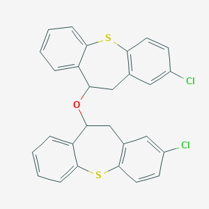 molecular formula C28H20Cl2OS2 B373801 Bis(2-chloro-10,11-dihydrodibenzo[b,f]thiepin-10-yl) ether 