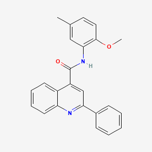 molecular formula C24H20N2O2 B3738369 N-(2-methoxy-5-methylphenyl)-2-phenylquinoline-4-carboxamide 