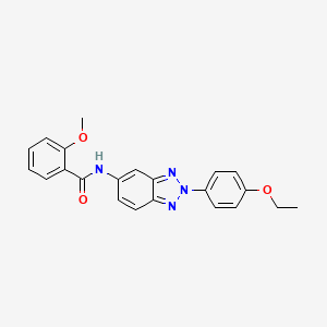 molecular formula C22H20N4O3 B3738382 N-[2-(4-Ethoxyphenyl)-2H-benzotriazol-5-yl]-2-methoxybenzamide CAS No. 5752-36-3