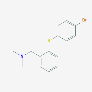 molecular formula C15H16BrNS B373865 N-{2-[(4-bromophenyl)sulfanyl]benzyl}-N,N-dimethylamine 