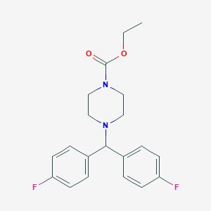 Ethyl 4-[bis(4-fluorophenyl)methyl]piperazine-1-carboxylate