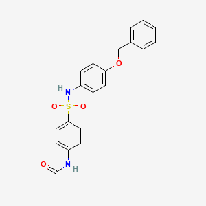 molecular formula C21H20N2O4S B3738685 N-(4-{[4-(BENZYLOXY)ANILINO]SULFONYL}PHENYL)ACETAMIDE 