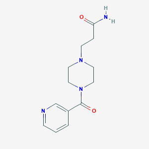 3-[4-(3-Pyridinylcarbonyl)-1-piperazinyl]propanamide