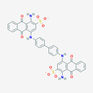 1-Amino-4-[4-[4-[(4-amino-9,10-dioxo-3-sulfonatoanthracen-1-yl)amino]phenyl]anilino]-9,10-dioxoanthracene-2-sulfonate