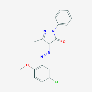 4-[(5-chloro-2-methoxyphenyl)diazenyl]-5-methyl-2-phenyl-2,4-dihydro-3H-pyrazol-3-one