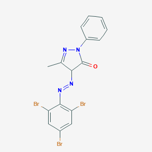 5-methyl-2-phenyl-4-[(2,4,6-tribromophenyl)diazenyl]-2,4-dihydro-3H-pyrazol-3-one
