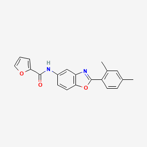molecular formula C20H16N2O3 B3738895 N-[2-(2,4-dimethylphenyl)-1,3-benzoxazol-5-yl]furan-2-carboxamide 
