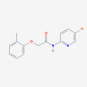 molecular formula C14H13BrN2O2 B3738896 N-(5-bromopyridin-2-yl)-2-(2-methylphenoxy)acetamide 