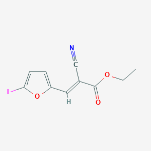 Ethyl 2-cyano-3-(5-iodo-2-furyl)acrylate