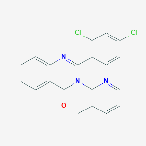 molecular formula C20H13Cl2N3O B3739211 2-(2,4-dichlorophenyl)-3-(3-methylpyridin-2-yl)quinazolin-4(3H)-one 