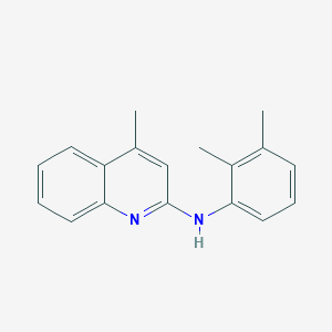 molecular formula C18H18N2 B3739355 N-(2,3-dimethylphenyl)-4-methylquinolin-2-amine 