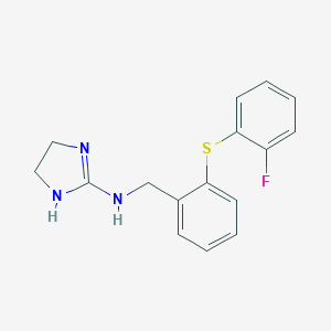 N-(4,5-dihydro-1H-imidazol-2-yl)-N-{2-[(2-fluorophenyl)sulfanyl]benzyl}amine