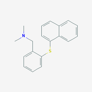 molecular formula C19H19NS B373954 N,N-dimethyl-N-[2-(1-naphthylsulfanyl)benzyl]amine 