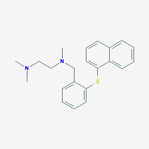 molecular formula C22H26N2S B373957 N,N,N'-trimethyl-N'-[(2-naphthalen-1-ylsulfanylphenyl)methyl]ethane-1,2-diamine 