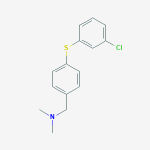 N-{4-[(3-chlorophenyl)sulfanyl]benzyl}-N,N-dimethylamine
