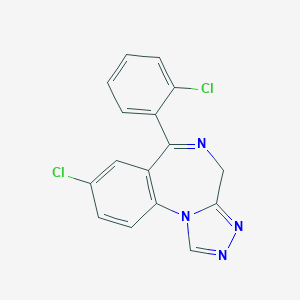 8-chloro-6-(2-chlorophenyl)-4H-[1,2,4]triazolo[4,3-a][1,4]benzodiazepine