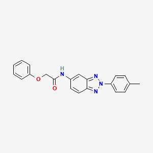 molecular formula C21H18N4O2 B3739759 N-[2-(4-methylphenyl)-2H-benzotriazol-5-yl]-2-phenoxyacetamide 