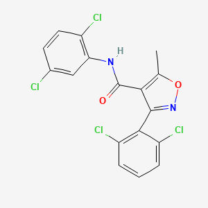 molecular formula C17H10Cl4N2O2 B3739977 N-(2,5-dichlorophenyl)-3-(2,6-dichlorophenyl)-5-methyl-1,2-oxazole-4-carboxamide 