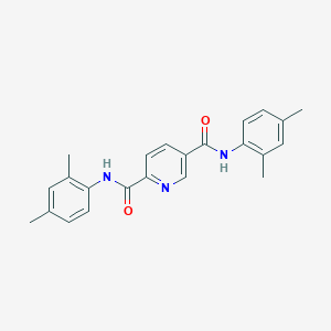 molecular formula C23H23N3O2 B3740142 N2,N5-BIS(2,4-DIMETHYLPHENYL)PYRIDINE-2,5-DICARBOXAMIDE 